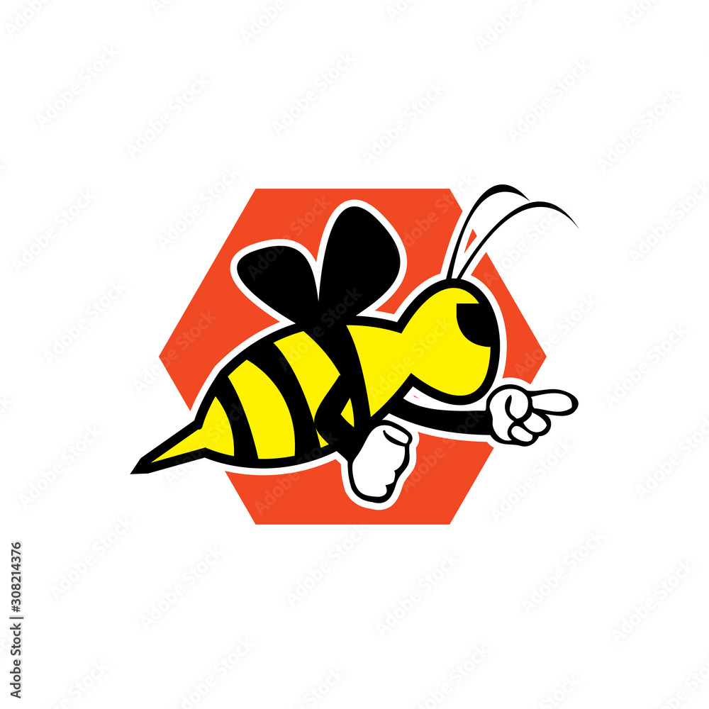 cute honey bee mascot character cute honey bee mascot character
