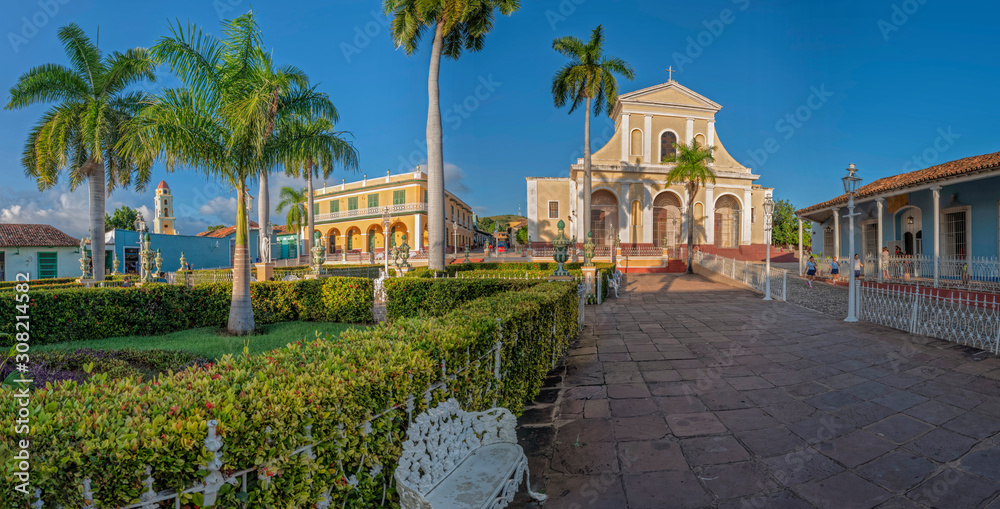 Trinidad Plaza Mayor Cuba Panorama