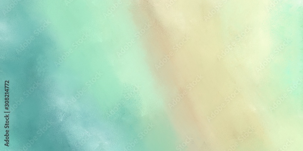 tea green, cadet blue and medium aqua marine colored vintage abstract painted background with space for text or image. can be used as header or banner