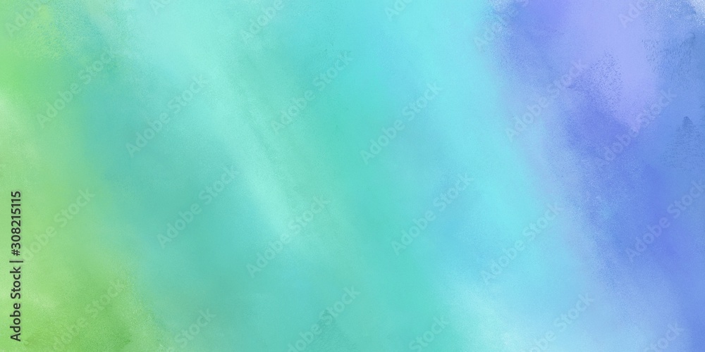 painting background illustration with sky blue, corn flower blue and dark sea green colors and space for text or image. can be used as header or banner