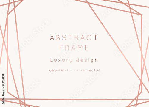 WEDDING Invitations Rose Gold Vector