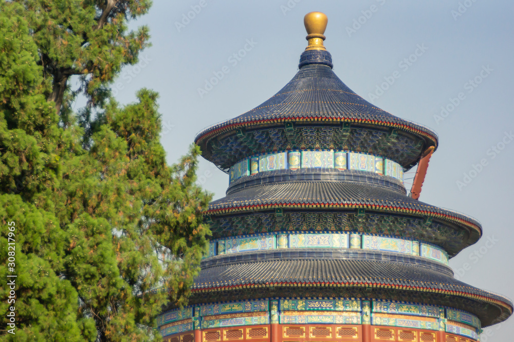 temple of heaven. Chinese style temple. Chinese palace. Palace in the Forbidden City. chinese style architecture