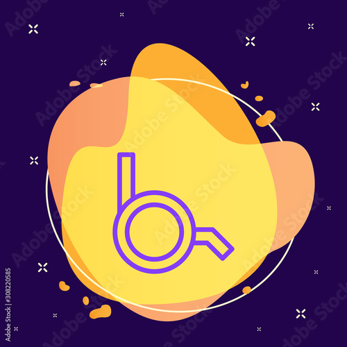 Disabled, wheelchair vector icon. Element of medicine for mobile concept and web apps illustration. Vector icon on abstract background