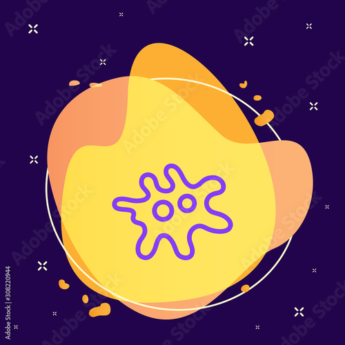 Bacterium vector icon. Element of medicine for mobile concept and web apps illustration. Vector icon on abstract background