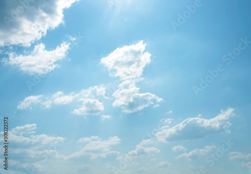 blue sky with cloud