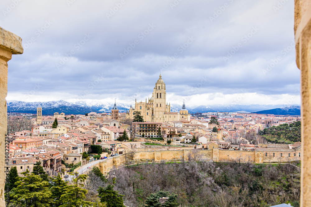 Views of the city from the Alcazar of Segovia