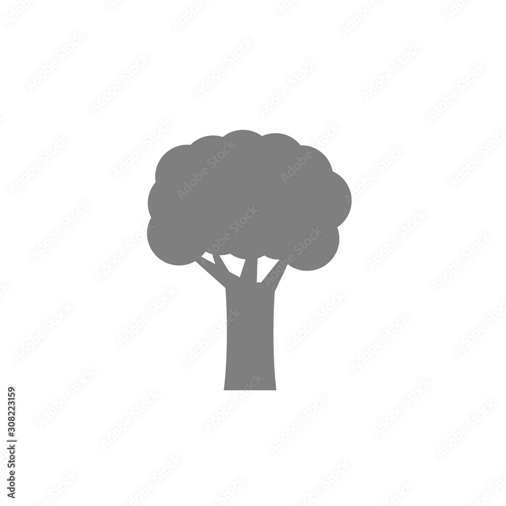 Tree icon on white background