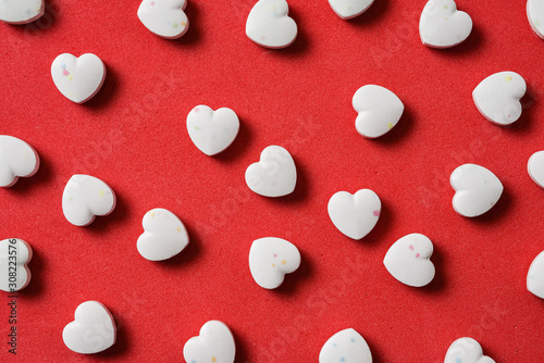 Heart shaped candies