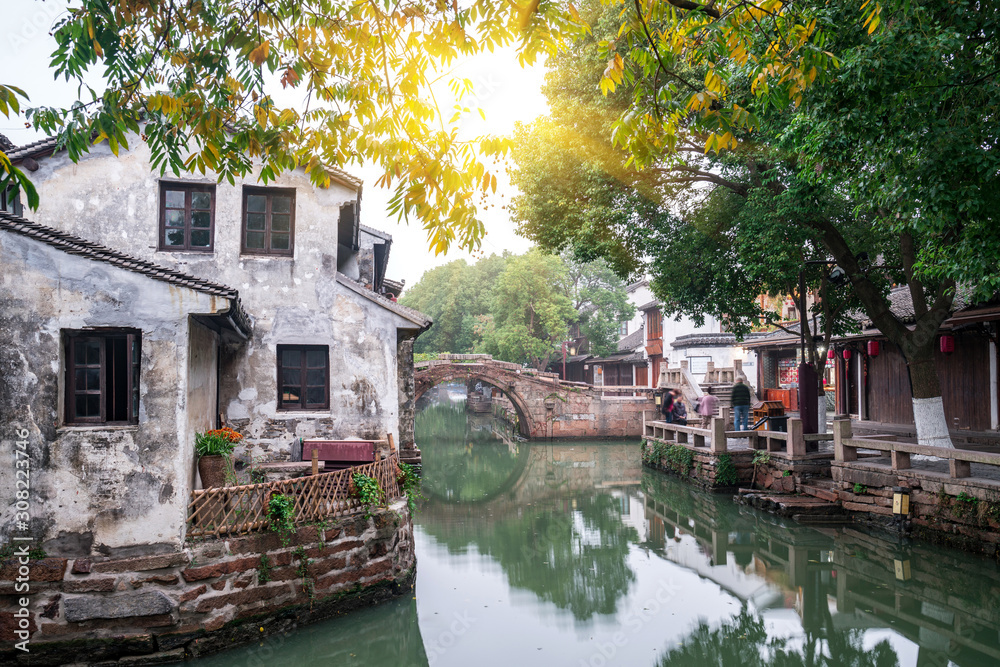 Scenery of Zhouzhuang Ancient Town, Suzhou, China Scenery of Zhouzhuang Ancient Town, Suzhou, China