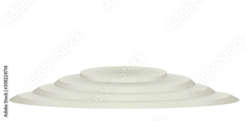 Empty podium isolated. vector illustration