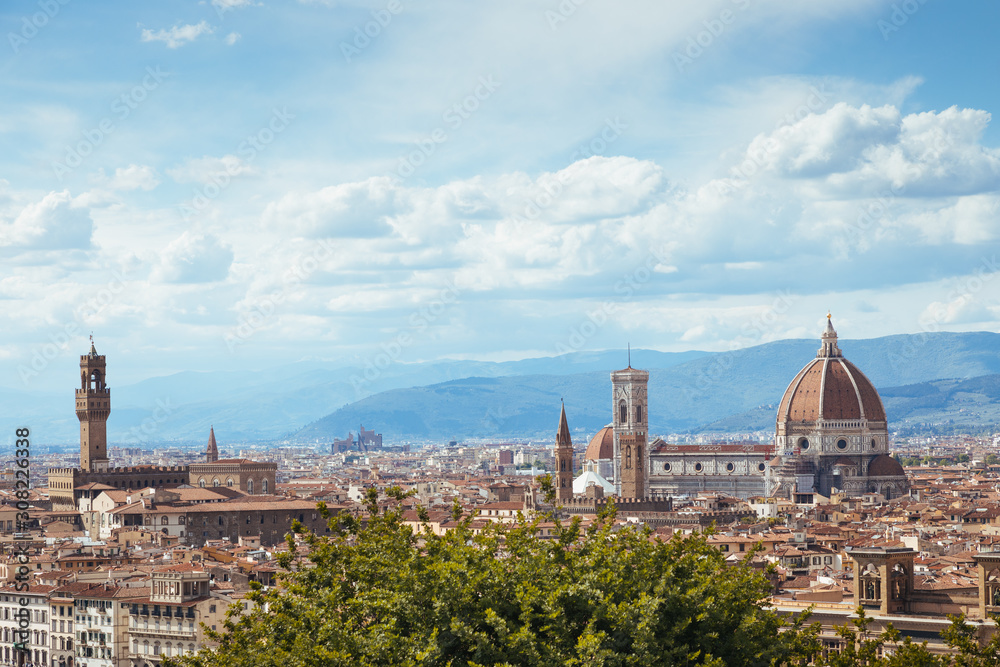 Florence city from above, Italy