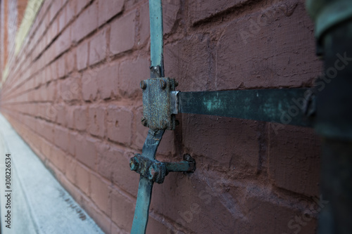 red brick wall 