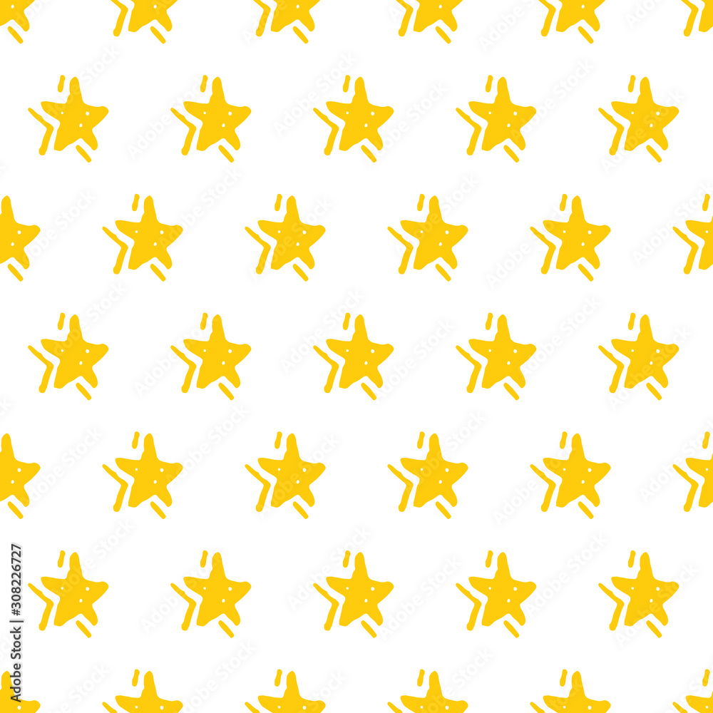 Yellow stars pattern vector Yellow stars pattern vector