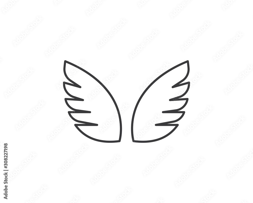 wings logo symbol icon vector illustration wings logo symbol icon vector illustration