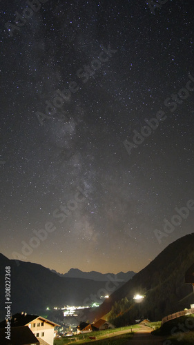 Milkyway above the alps and the valley of south tyrol © Kristoffer
