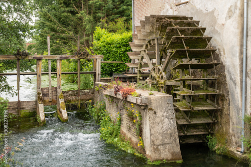 Moulin à eau sur l'Aa à Renty