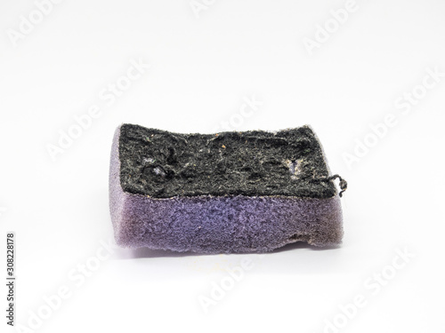 Foto Old scrubber isolated.