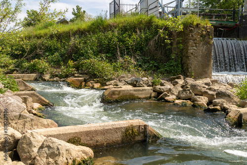 La passe à poisson du Moulin d'Hesdigneul (Pas-de-Calais) photo