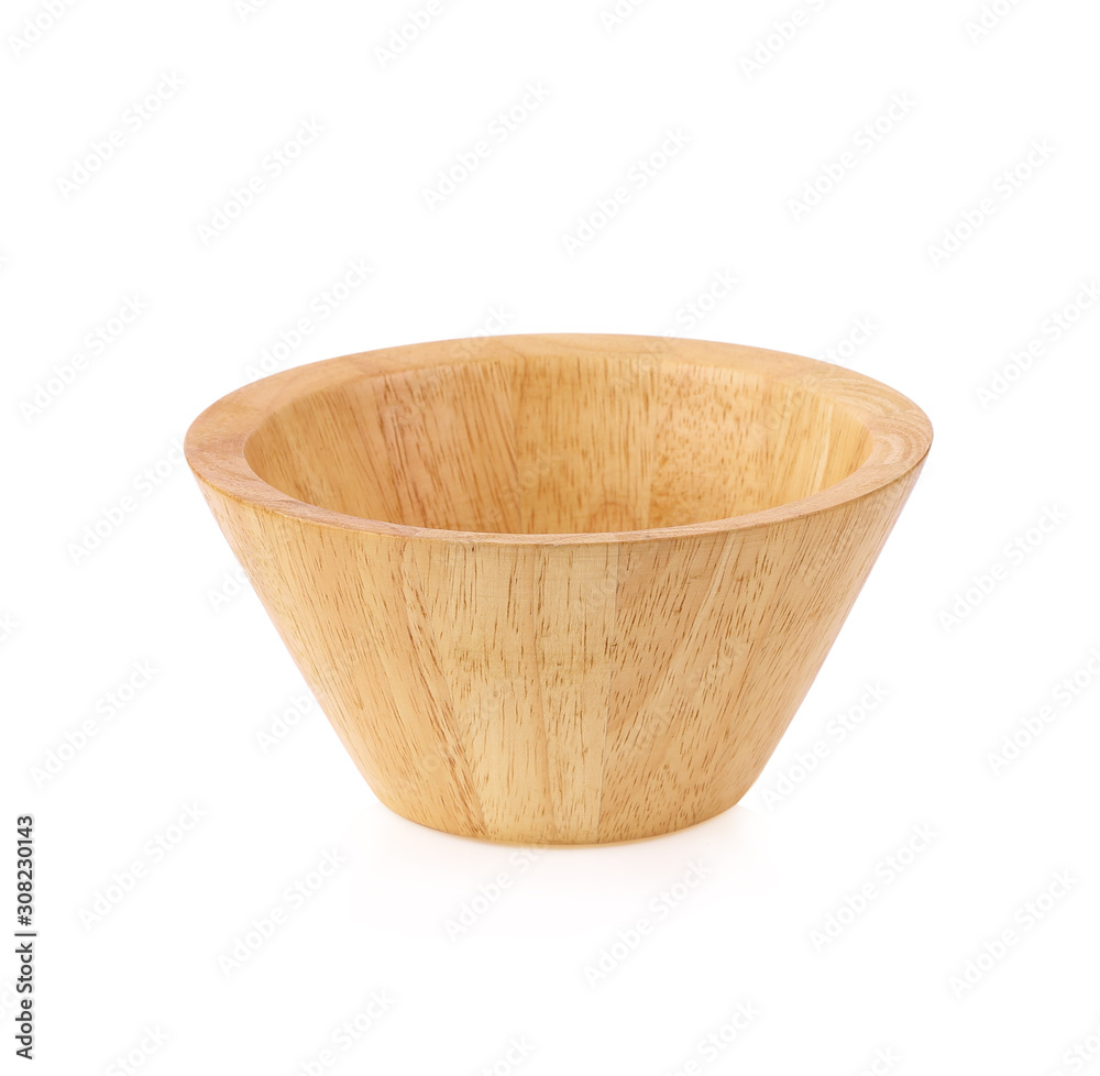 wooden bowl isolate on white background wooden bowl isolate on white background