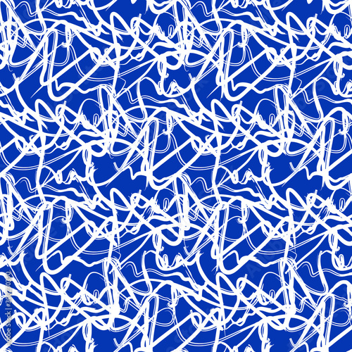 Abstract scribble Hand draw...