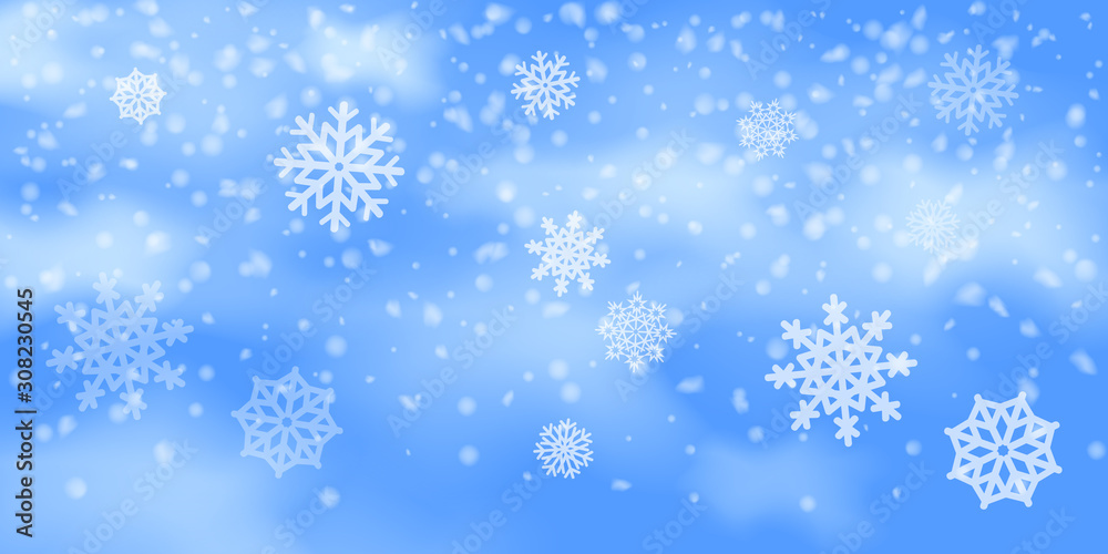Snowflakes, snowfall. Snowflakes, snowfall.