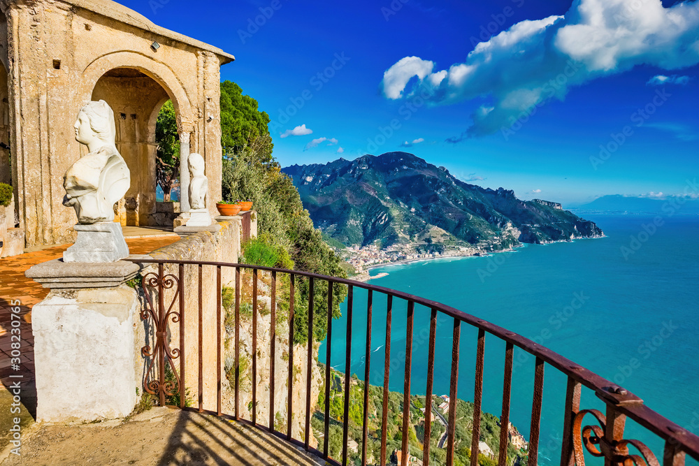 Naklejka premium Ravello is the hidden treasure of the Amalfi Coast, Naples, Italy