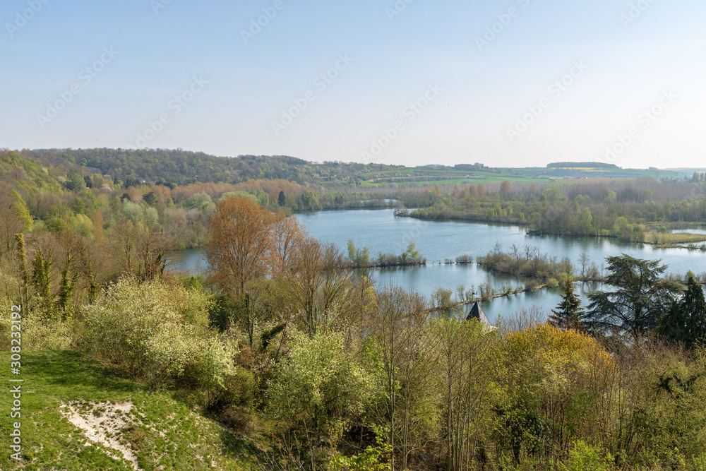 La Vallée de Somme depuis le point de vue de Sainte-Colette à Corbie (Somme)