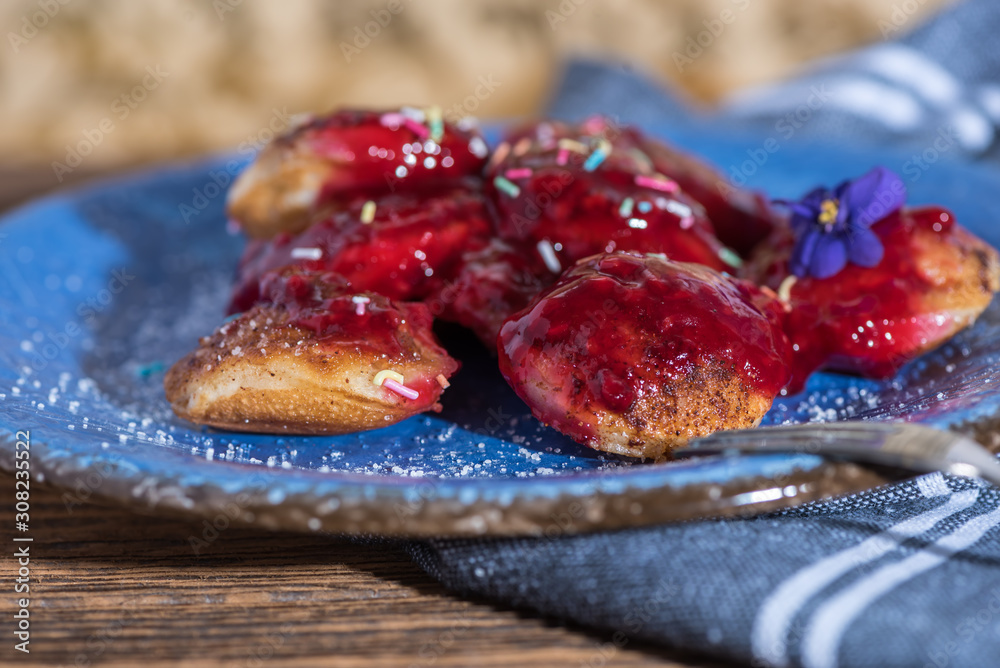 Poffertjes, Holland traditional sweet street food
