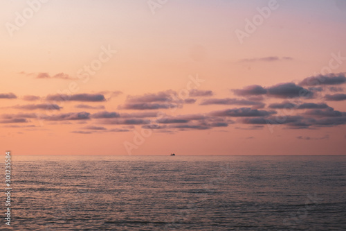 sunset at the sea, batumi, Black sea