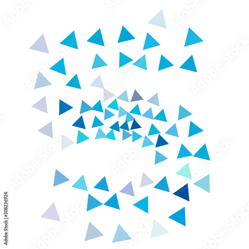 triangle fill number - 5