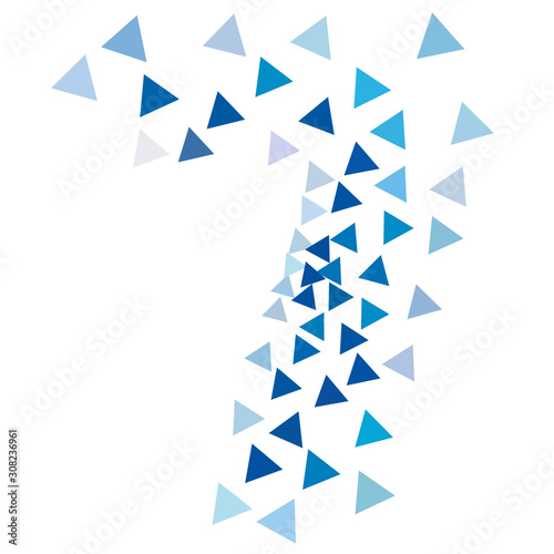 triangle fill number - 7