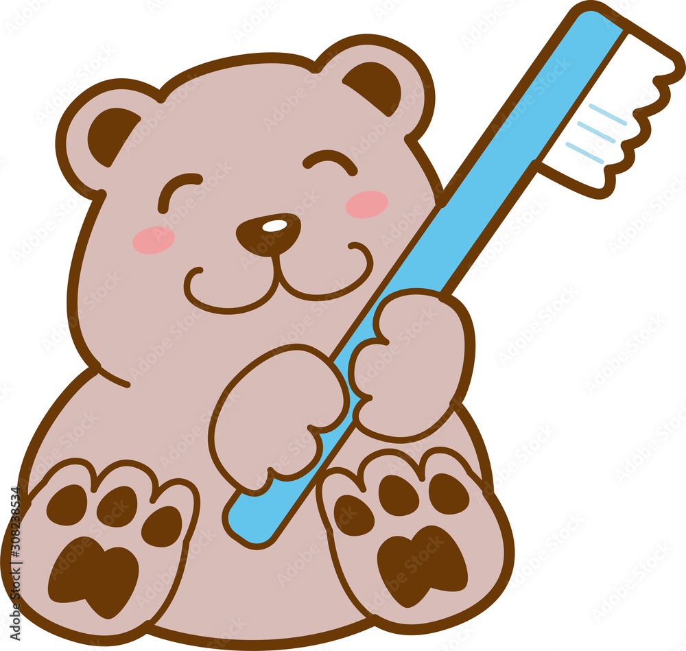 くま キャラクター 歯ブラシ 歯磨き 歯医者 可愛い 動物 Stock Vector Adobe Stock くま キャラクター 歯ブラシ 歯磨き 歯医者 可愛い 動物 Stock Vector Adobe Stock