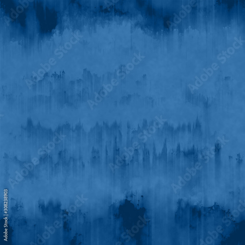 Dark blue grunge ink runs and strokes background photo