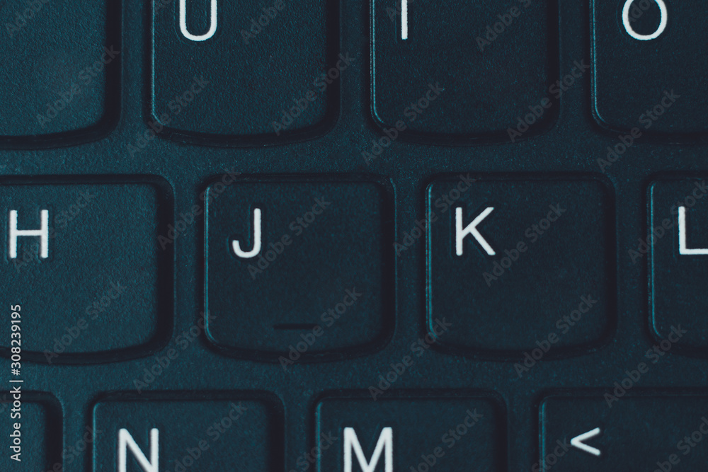 Fragment of personal computer keyboard closeup, black keyboard. Fragment of personal computer keyboard closeup, black keyboard.
