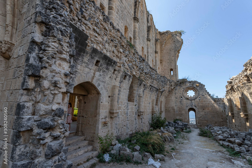 Bellapais Abbey ruins, gothic architecture, Cyprus