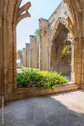Bellapais Abbey ruins  gothic architecture  Cyprus