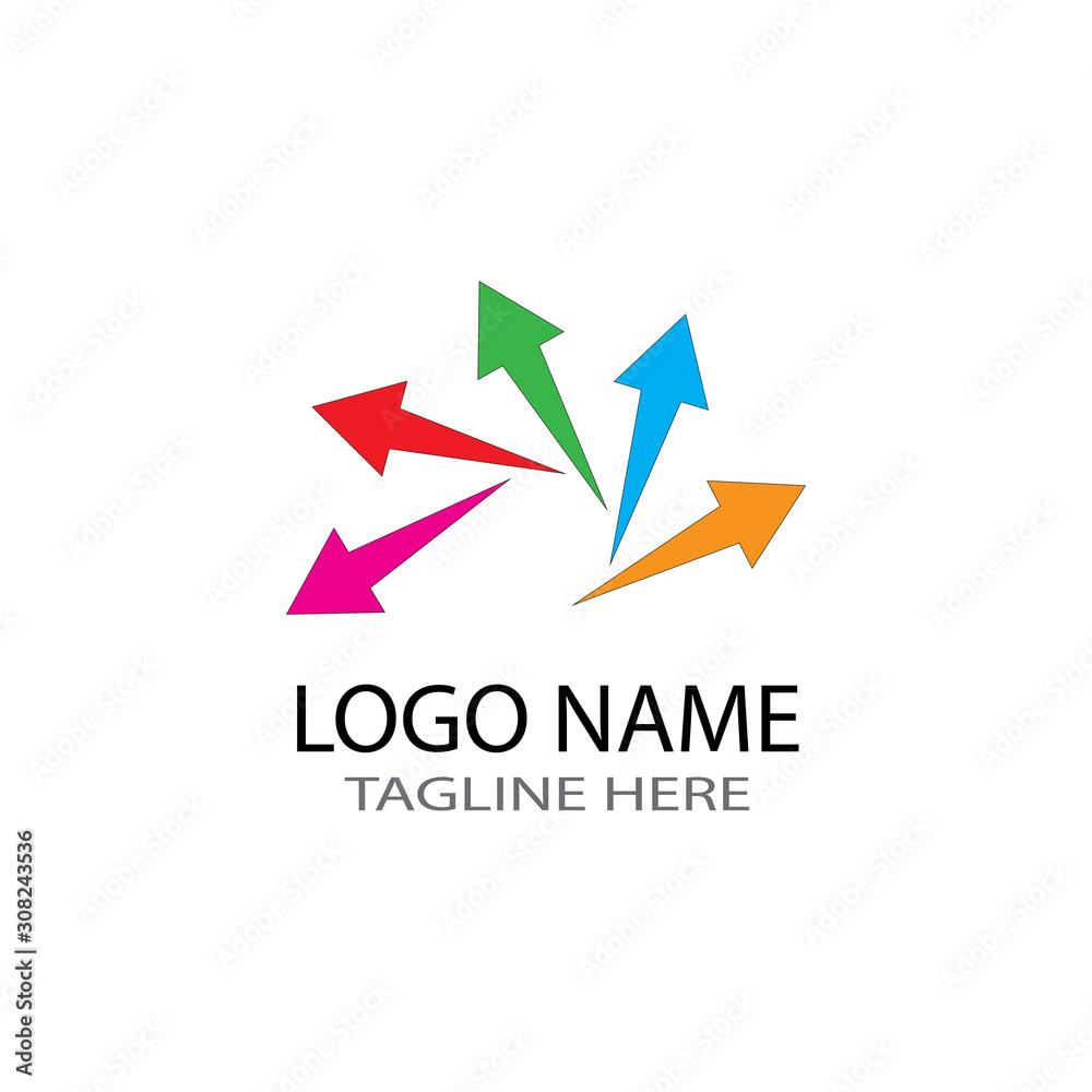 ARROW ILUSTRATION LOGO VECTOR TEMPLATE ARROW ILUSTRATION LOGO VECTOR TEMPLATE