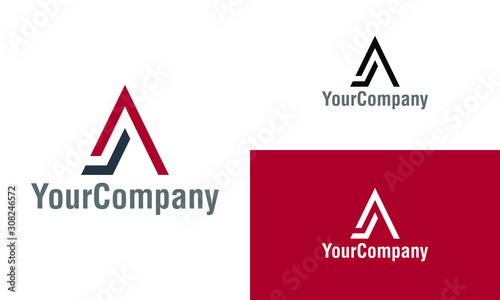 Luxury construction, architecture and letter A logo icon design template elements. Simple minimalist template graphic illustration. Creative vector emblem, for icon or design concept.