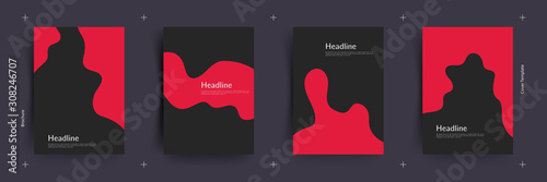 Template of red wine event. Minimal illustration. Vector. 