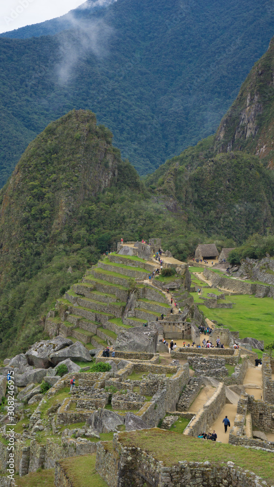 Famous ruins of Machu Picchu, Cusco Peru