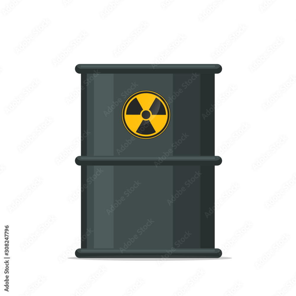 Hazardous Containers Vector. Toxins from waste are dangerous substances ...