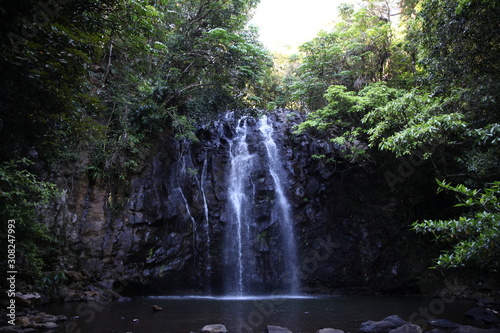 Beautiful waterfall hidden in the tropical rain forest - Image