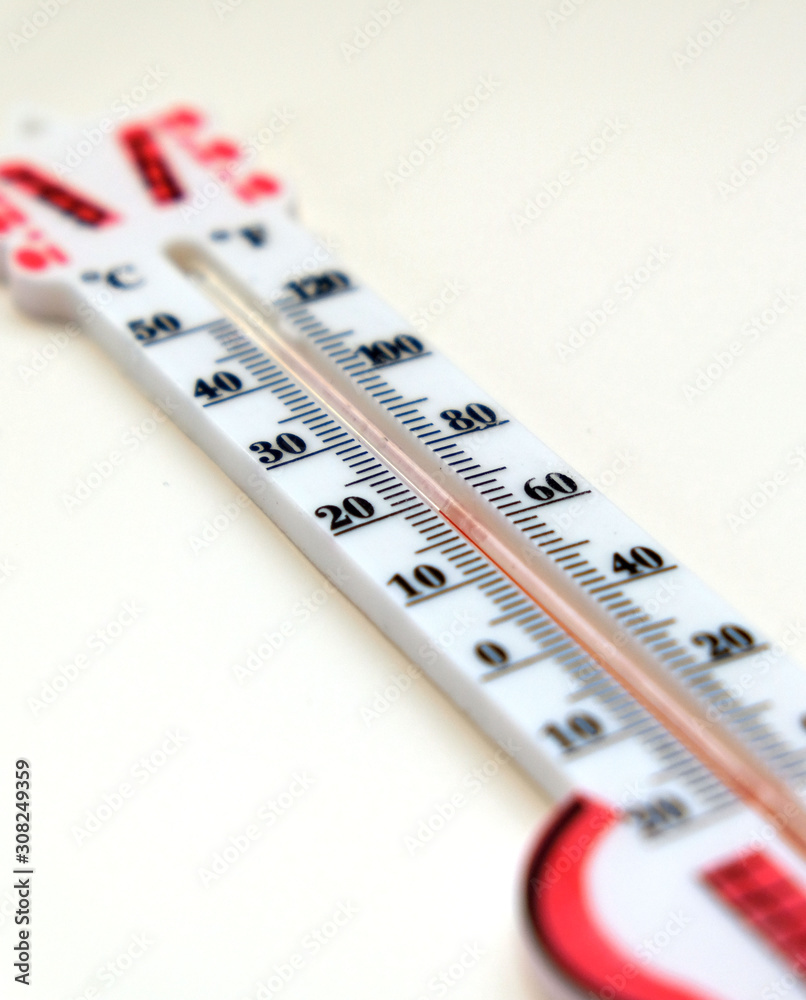 room temperature and red mercury thermometer, room temperature and red mercury thermometer,