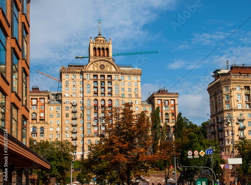 Street in the city of Kiev