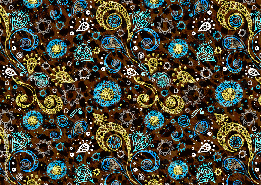 abstract ethnic geometric pattern design