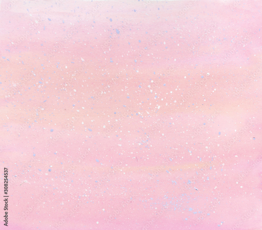 abstract background pink delicate pastel watercolor snow