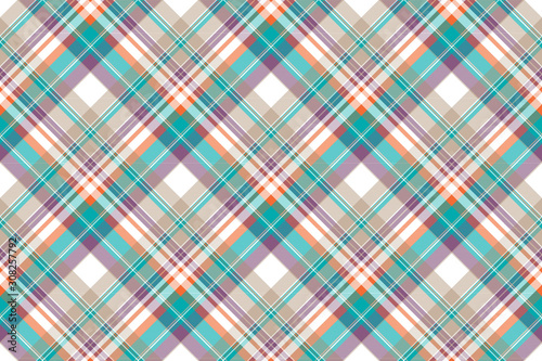 Modern check plaid fabric texture seamless pattern