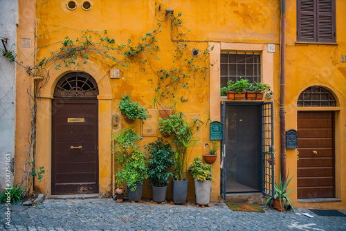 Photography Old architecture and colorful landscape in Rome