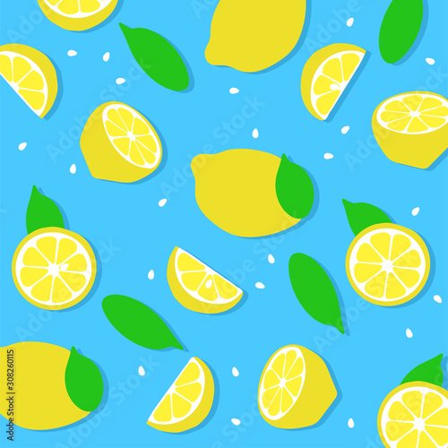lemons pattern for background EPS 10