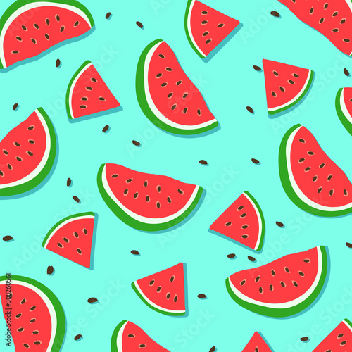 watermelon pattern for background EPS 10